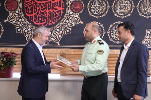 تصویر قدردانی فرمانده انتظامی استان البرز از شهردار کرج