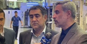 تصویر خط تولید جدید شرکت بافتسان شروع بکار کرد