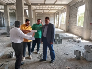تصویر بازدید معاون استاندار از ساختمان در حال احداث استانداری