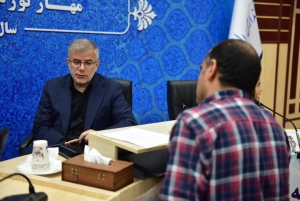 تصویر دیدار چهره به چهره دکتر عبداللهی استاندار محترم البرز با ۳۸ نفر از مردم شریف استان