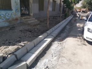 تصویر اجرای عملیات پیاده راه‌سازی در خط ۱ حصار