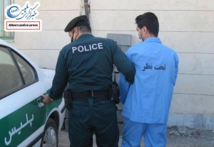 تصویر سرعت عمل پلیس اشتهارد در دستگیری سارق موتور کولر