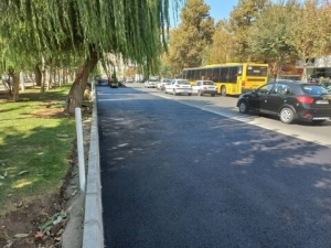 تصویر طرح اصلاح هندسی دوربرگردان مقابل تالار شهیدان نژاد فلاح در حال اجرا است