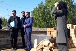 تصویر فضای سبز اطراف پل دختر کرج ساماندهی می‌شود