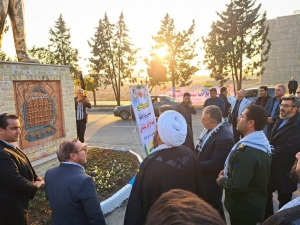 تصویر آیین رونمایی از تندیس سردار شهید حاج قاسم سلیمانی در شهر چهارباغ