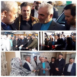 تصویر حضور وزیر صنعت، معدن تجارت و وزیر راه و شهرسازی در شهرستان ساوجبلاغ