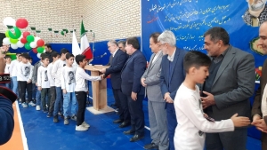 تصویر افتتاح اولین مجموعه آموزش پرورش به نام مبارک شهید سید رضوی موسوی در استان البرز