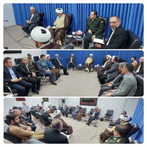 تصویر نخستین جلسه شورای فرهنگ عمومی ساوجبلاغ در سال جدید