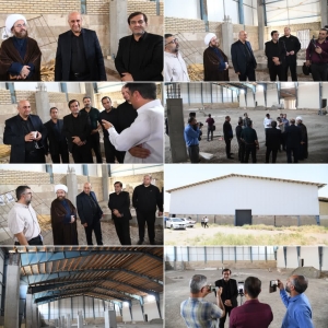 تصویر آغاز به کار مجدد تکمیل سالن ۱۲۰۰ نفره بانوان شهرستان اشتهارد