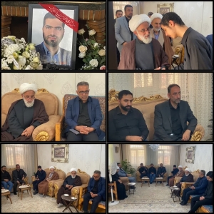 تصویر دیدار نماینده مردم البرز در مجلس خبرگان با خانواده‌ معظم شهید وطن مرتضی جمالی
