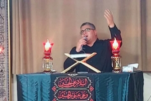 تصویر تلاوت قرآن،زیارت عاشورا،دهه دوم محرم توسط استاد مهدی فلاح نژاد،اداره کل بهزیستی البرز