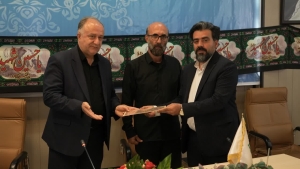 تصویر معارفه نماینده فرمانداری ویژه شهرستان کرج در شهرداری کمال‌شهر