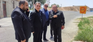 تصویر مشارکت مدیریت شهری هشتگرد در تکمیل پل راه آهن