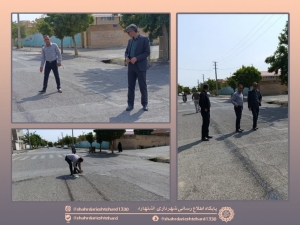 تصویر بازدید میدانی شهردار از میدان پاکبان اشتهارد