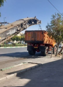 تصویر عملیات بهسازی یکی از شریان های حیاتی شهر فردیس آغاز شد