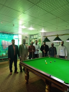 تصویر برگزاری مسابقه بیلیارد در باشگاه آرسان