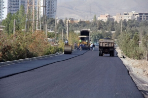 تصویر یک هزار تن آسفالت برای اتصال بلوارهای جمهوری و کمالی‌دهقان استفاده شد