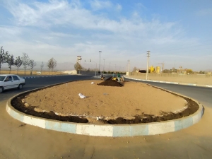 تصویر میدان آیت‌الله طالقانی شهر گلسار چهره‌ای تازه به خود گرفت