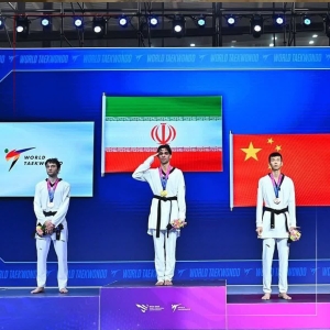 تصویر مراسم تجلیل از ابوالفضل زندی، قهرمان جهانی تکواندو در نظرآباد برگزار شد