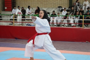 تصویر برگزاری مسابقات کاراته بانوان «جام همبستگی سبک‌ها» در ماهدشت