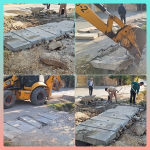 تصویر تعویض و اصلاح پل‌های معابر سطح شهر کوهسار