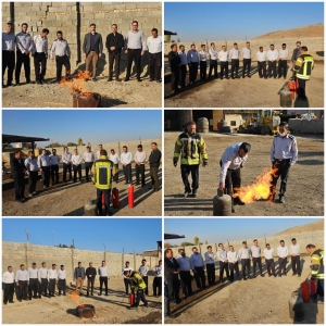 تصویر برگزاری دوره آموزش اطفای حریق ویژه پرسنل حفاظت فیزیکی در شهرداری کوهسار