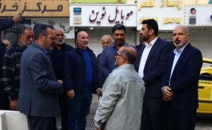 تصویر بازدید اعضای شورای اسلامی شهر فردیس از پروژه پایانه تاکسی اهری