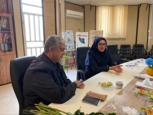 تصویر دیدار شهردار  با رئیس نهاد کتابخانه عمومی شهرستان ساوجبلاغ