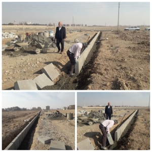 تصویر آغاز عملیات جدول‌گذاری کوچه تندیس ۷ در شهرک امام رضا(ع) گلسار