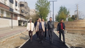 تصویر بازدید شهردار فردیس از سبزراه  شهرک راه‌آهن