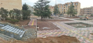 تصویر ادامه عملیات اجرایی پروژه ترمیم و بازسازی پارک آسمان شهر مهستان