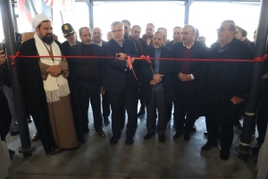 تصویر افتتاح سردخانه آقایی در شهرستان چهارباغ با حضور استاندار البرز