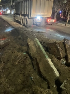 تصویر آغاز عملیات عمرانی اصلاح هندسی بلوار استقلال جنوبی