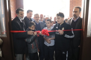 تصویر افتتاح دبیرستان ۱۲ کلاسه در رزکان با حضور استاندار البرز به مناسبت دهه مبارک فجر