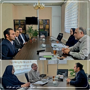 تصویر دیدار مدیران بانک شهر با مهندس رضا محمد بیگی شهردار نظرآباد