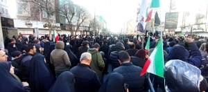تصویر اجتماع پرشور مردمی امت حزب الله کلانشهر کرج در پی شهادت امام خامنه ای
