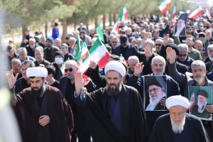 تصویر قیام مردم مهستان در سوگ امام شهید امت