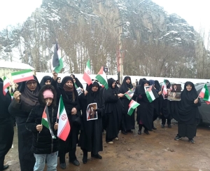 تصویر قدردانی بخشدار آسارا در پی حضور با بصیرت مردم در راهپیمایی روز قدس