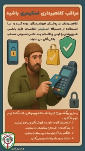 تصویر مراقب کلاهبرداری اسکیمر باشید