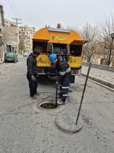 تصویر بیش از ۱۳۰۰ کیلومتر از شبکه فاضلاب استان شستشو و لایروبی شد