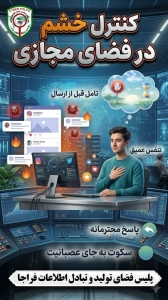 تصویر کنترل خشم در فضای مجازی⁉️