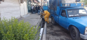 تصویر عملیات جهادی لایروبی و جمع‌آوری نخاله در سطح شهر کوهسار