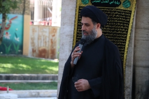 تصویر مراسم پرفیض زیارت عاشورا در جوار گلزار شهدای گمنام شهرستان برگزار شد