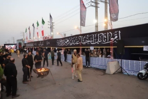 تصویر موکب امام رضا(ع) گرمدره در خدمت زائران آقای شهید ایران