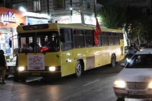 تصویر اعزام گسترده مردم ماهدشت برای تشییع پیکر مطهر امام شهید (رضوان‌الله تعالی)