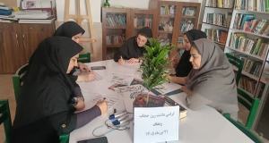 تصویر روز عفاف و حجاب با رنگ هنر در کانون البرز