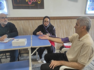 تصویر مشارکت پرشور مردم نظرآباد در طرح «حمایت ماندگار» با اهدای ۵۴ واحد خون
