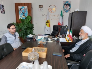 تصویر دیدار امام‌جمعه طالقان با مدیر توزیع برق شهرستان