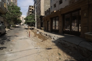 تصویر آغاز عملیات تعریض کوچه سعادت گرمدره